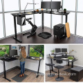 Ergonomics Automatic 3 Legs Columns Standing Desk L Shaped Electric Sit Stand Desk Frame Dual Motor